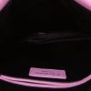 Saint Laurent shopping bag in pink canvas and pink leather - Detail D2 thumbnail