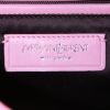 Saint Laurent shopping bag in pink canvas and pink leather - Detail D3 thumbnail