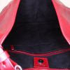 Yves Saint Laurent Mombasa small model handbag in red leather - Detail D2 thumbnail
