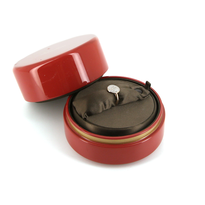 Bague Pomellato Sabbia grande en or blanc,  or rose et diamants - Detail D2