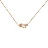Fred Force 10 large model necklace in pink gold and diamonds - 00pp thumbnail