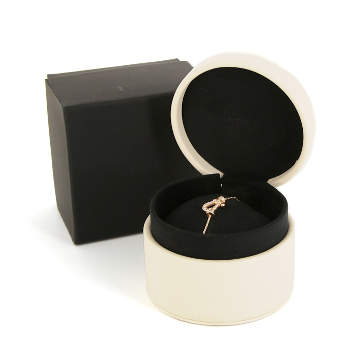 Collana Fred Force 10 modello grande in oro rosa e diamanti - Detail D2