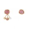 Fred Belles Rives earrings in pink gold,  quartz and mother of pearl - 00pp thumbnail