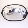 Prada small model handbag in transparent and black vinyl and black canvas - Detail D5 thumbnail