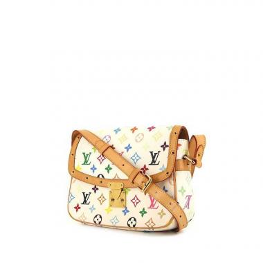 Borsa a tracolla Louis Vuitton Sologne in tela monogram multicolore e pelle naturale