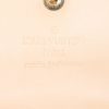 Portafogli Louis Vuitton Porte Trésor International in tela monogram cerata bianca e multicolore e pelle naturale - Detail D3 thumbnail