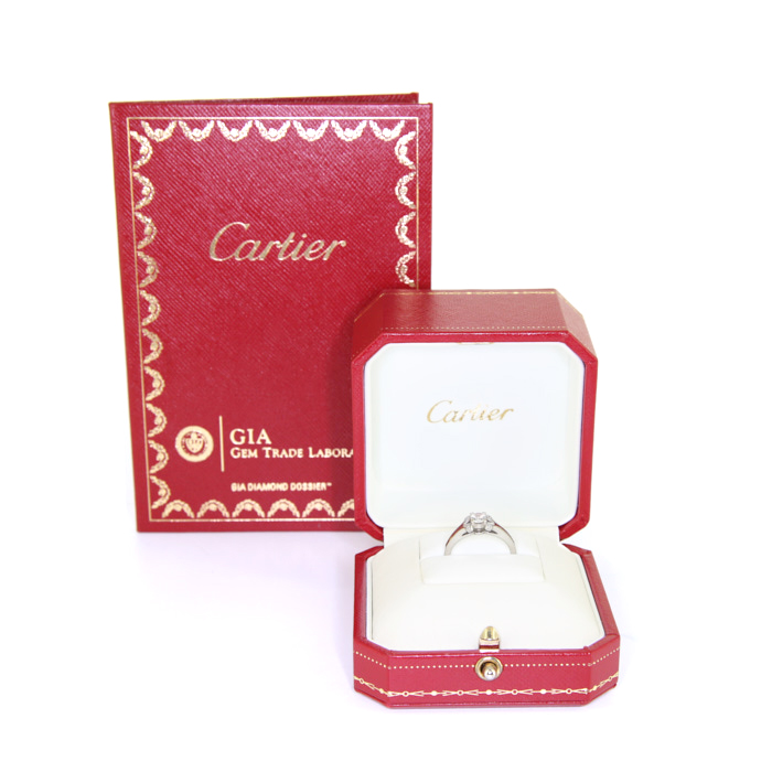 Bague Cartier Ballerine en platine et diamants - Detail D2