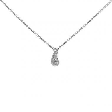 Collar Tiffany & Co Teardrop en platino y diamantes
