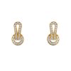 Cartier Agrafe earrings in yellow gold and diamonds - 00pp thumbnail