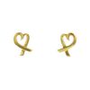 Paire de boucles d'oreilles Tiffany & Co Loving Heart en or jaune - 00pp thumbnail