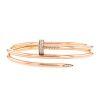 Cartier Juste un clou large model bracelet in pink gold and diamonds, size 18 - 00pp thumbnail