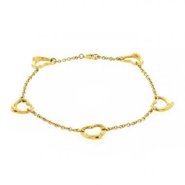 Bracelet Tiffany 
Co Open Heart en or jaune