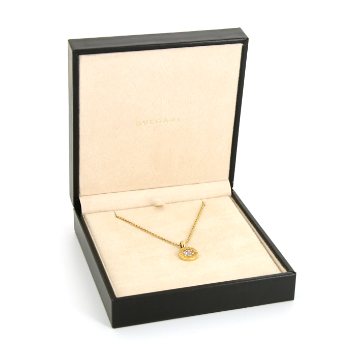 Collier Bulgari Bulgari Bulgari en or jaune et diamants - Detail D2