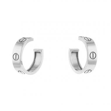 Orecchini Cartier Love in oro bianco