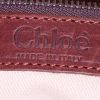 Chloé Silverado bag worn on the shoulder or carried in the hand in burgundy and black python and burgundy leather - Detail D3 thumbnail