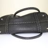 Fendi Linda small model handbag in black grained leather - Detail D4 thumbnail