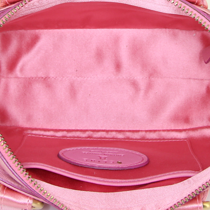 Borsa Celine Boogie mini in raso rosa con strass - Detail D2