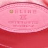 Bolso de mano Celine Boogie mini en satén rosa - Detail D3 thumbnail