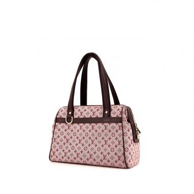 Sac à main Louis Vuitton Joséphine petit modèle en toile monogram Idylle bordeaux et cuir bordeaux