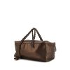 Bolso de mano Chanel Petit Shopping en cuero marrón dorado - 00pp thumbnail