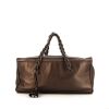 Chanel Petit Shopping handbag in golden brown leather - 360 thumbnail