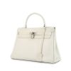 Hermes Kelly 32 cm handbag in white leather - 00pp thumbnail