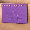 Gucci GG Marmont shoulder bag in purple chevron quilted leather - Detail D3 thumbnail