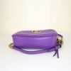 Gucci GG Marmont shoulder bag in purple chevron quilted leather - Detail D4 thumbnail