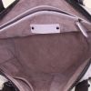 Bottega Veneta Tambura shoulder bag in white and black braided leather - Detail D3 thumbnail