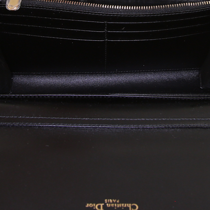 Sac bandoulière Dior J'Adior - Wallet on chain en cuir grainé noir - Detail D2