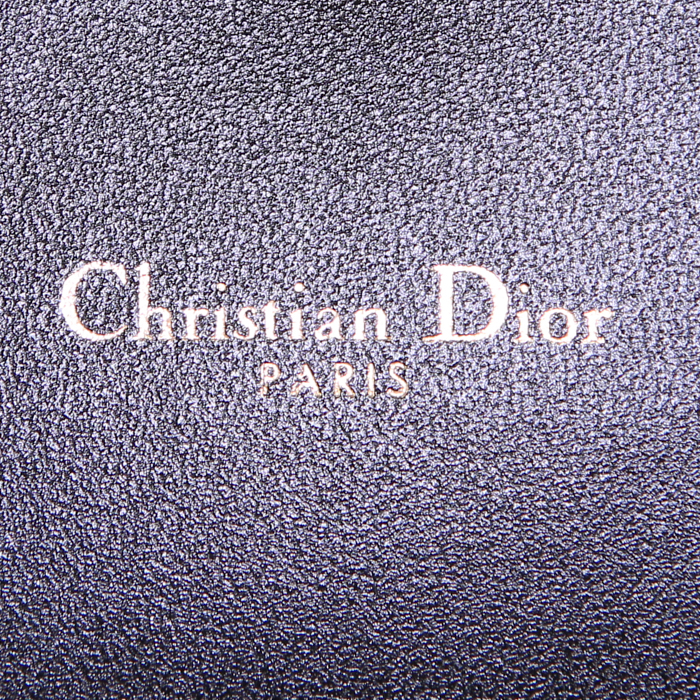 Bolso bandolera Dior J'Adior - Wallet on chain en cuero granulado negro - Detail D3