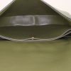 Céline Trotteur large model shoulder bag in khaki smooth leather - Detail D2 thumbnail