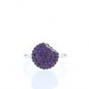 Boucheron Tentation Macaron small model ring in white gold and amethysts - 360 thumbnail
