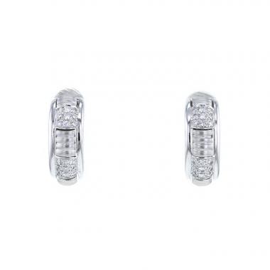 Criollas pequeñas Boucheron Pluriel en oro blanco y diamantes