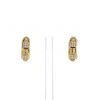 Boucheron Pluriel small hoop earrings in yellow gold and diamonds - 360 thumbnail