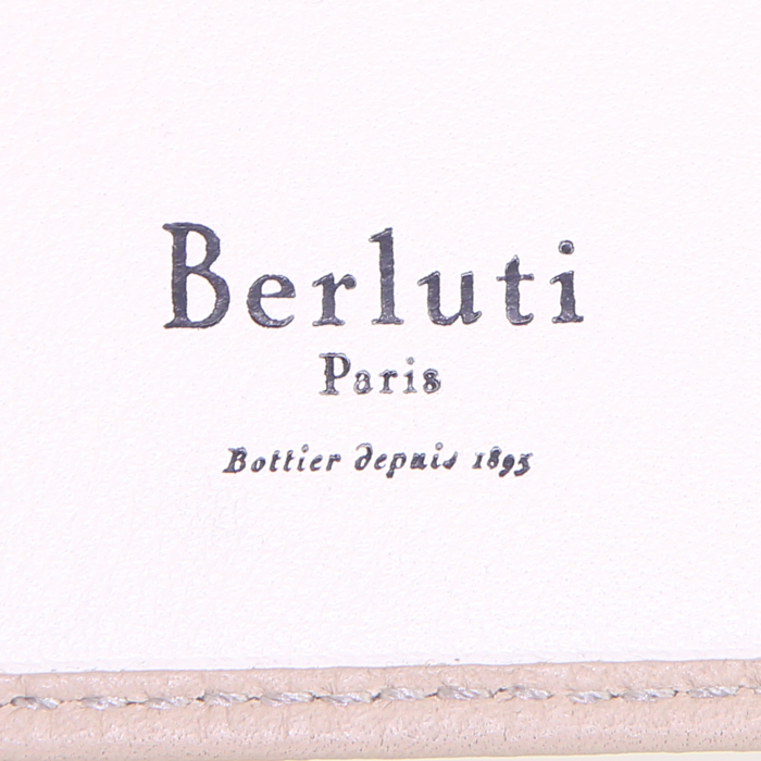 Portacarte  Berluti in pelle beige - Detail D3