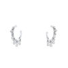 Dior Coquine hoop earrings in white gold and diamonds - 00pp thumbnail