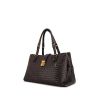Bottega Veneta Roma handbag in plum intrecciato leather - 00pp thumbnail