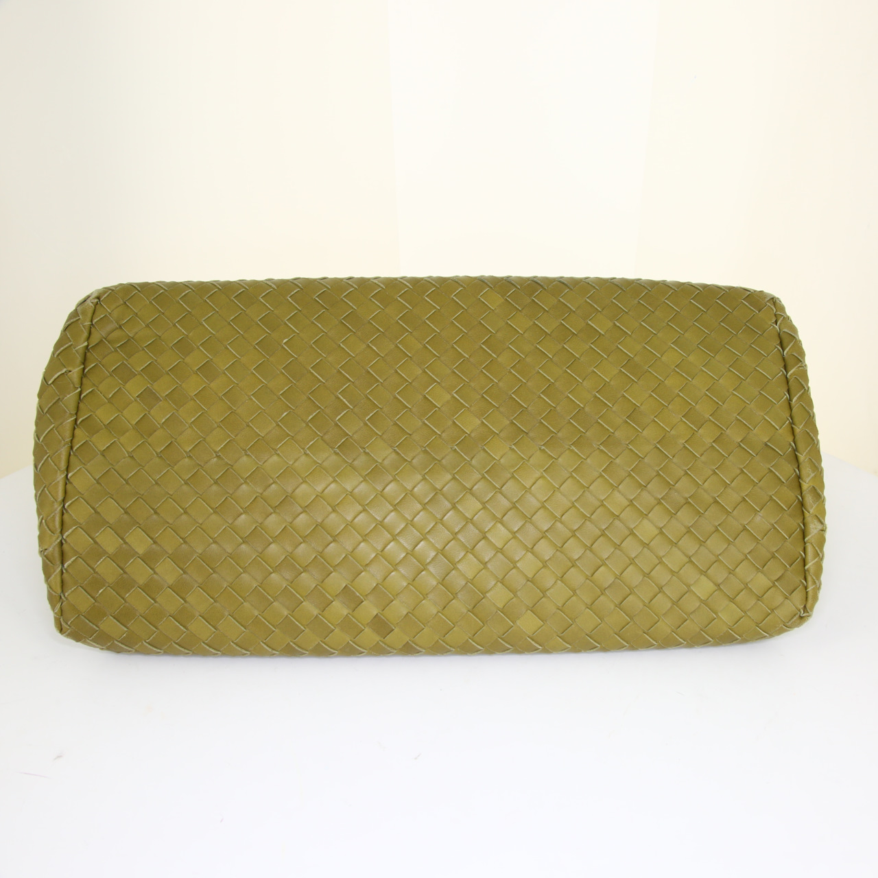 Bottega Veneta Roma shopping bag in green intrecciato leather - Detail D4