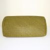 Bottega Veneta Roma shopping bag in green intrecciato leather - Detail D4 thumbnail