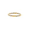 Twisted Cartier Trois ors ring in yellow gold,  pink gold and white gold - 00pp thumbnail