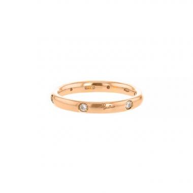 Sortija Pomellato Lucciole en oro rosa y diamantes