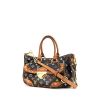 Louis Vuitton Rita bag worn on the shoulder or carried in the hand in black multicolor monogram canvas and natural leather - 00pp thumbnail