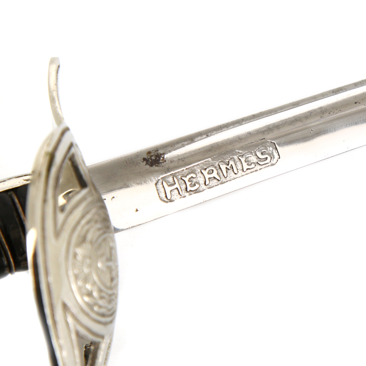 Hermès sword-shaped letter opener, in chromed metal, 1950s - Detail D3