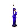 "Policeman" liqueur bottle made from painted blue glass, 1950s - 00pp thumbnail