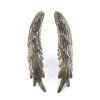 Pair of handles in silver-plated metal with wing detailing, 2000s - 00pp thumbnail
