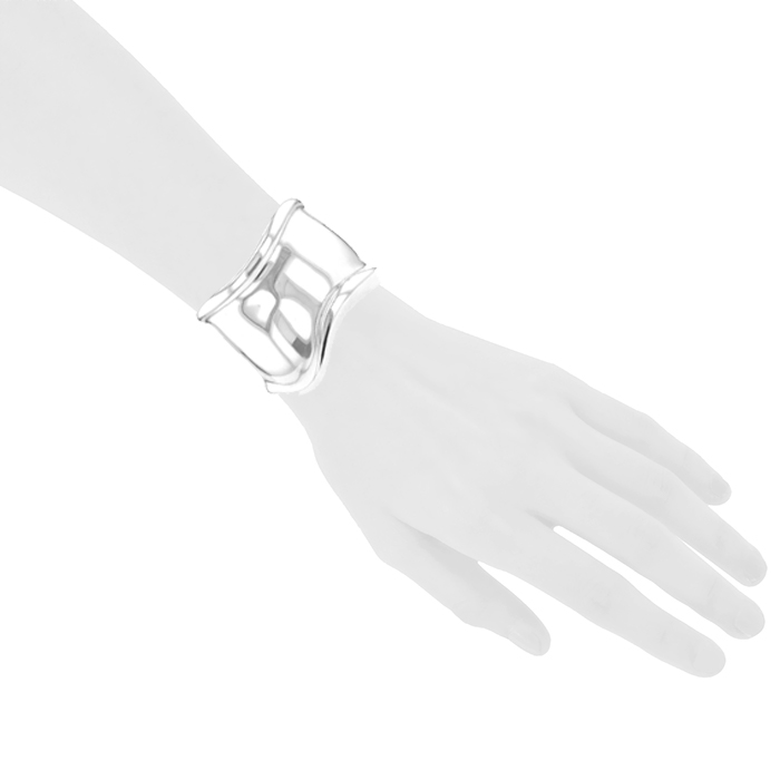 Bracciale Tiffany & Co Bone modello grande in argento - Detail D1