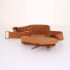 Bolsito-cinturón Dior Saddle en cuero color oro - Detail D4 thumbnail