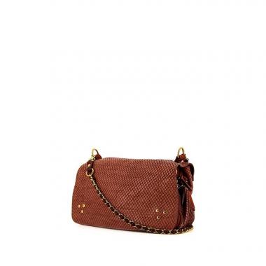 Borsa a tracolla Jerome Dreyfuss Bobi in pelle rosa con motivo a quadretti