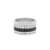 Boucheron Quatre Black Edition large model ring in white gold,  diamonds and ceramic - 00pp thumbnail